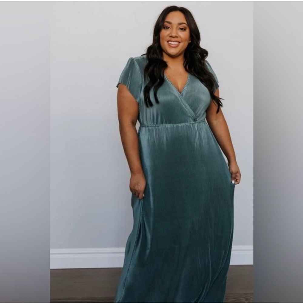 Baltic Born Athena Teal Maxi Dress Size 3X
